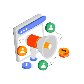 Online Announcement, Web Marketing, Digital Marketing, Online Campaign, Internet Marketing  icon