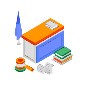 Court Table, Courtroom, Judge Table, Court Interior, Judge Desk icon