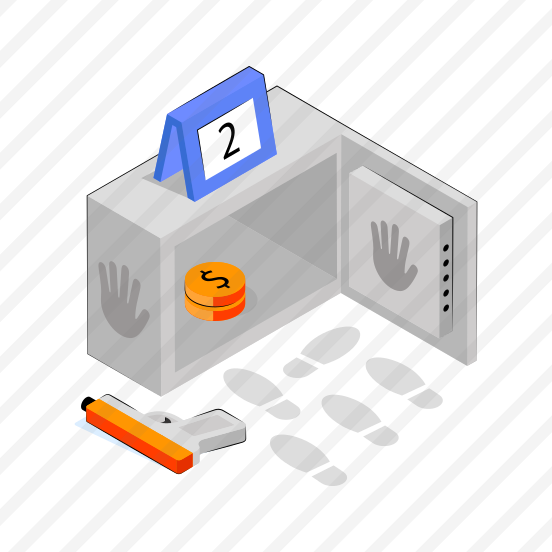 Crime Scene, Footprints, Fingerprints, Evidence, Weapon  preview