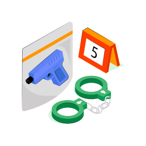 Gun, Pistol, Crime Evidence, Weapon, Firearm icon