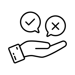 Choose, Select, Right Option, Wrong Option, Decision icon