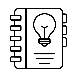 Creative Notebook, Jotter, Diary, Notepad, Draft Book icon