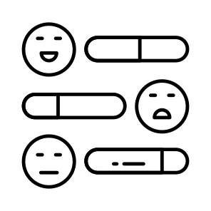 Customer Feedback, Feedback Result, Emoticon, Evaluation, Customer Response, icon