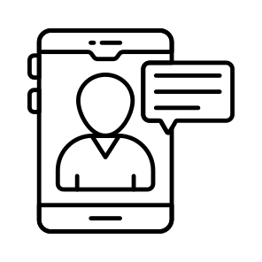 Mobile Chatting, Mobile Communication, Mobile Conversation, Phone Chat, User Chat, icon