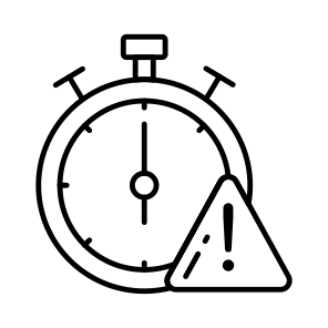 Time Error, Time Problem, Warning Time, Stopwatch, Timer, icon