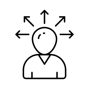 User Directions, Person Directions, Choose Direction, User Orientation, User Opportunity icon