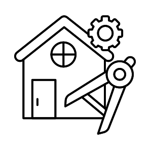 Home Management, Home Development, House Management, House Development, Home Setting icon