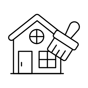Home Painting, House Painting, Home Renovation, House Renovation, Home Art icon