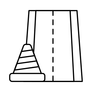 Road, Roadway, Highway, Pathway, Passageway icon