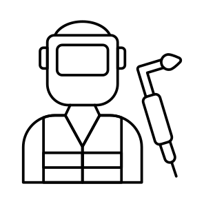Welder, Labor, Worker, Handyman, Professional Person icon