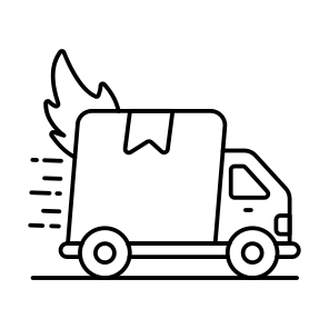 Fast Delivery, Logistic Delivery, Cargo Van, Cargo Truck, Road Freight icon