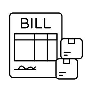 Invoice, Bill, Payment Slip, Ecommerce, Logistic Bill icon