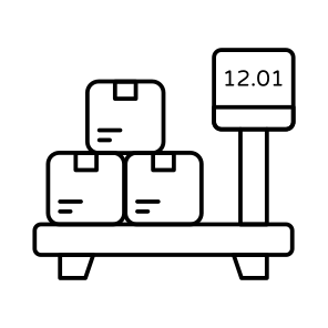 Parcel Weighing, Logistic Weighing, Package Weighing, Weight Machine, Weight Scale icon