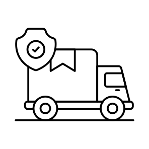 Secure Cargo, Secure Shipment, Secure Freight, Cargo Truck, Logistic Delivery icon