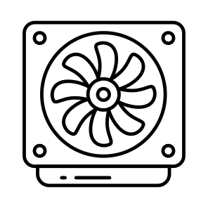 Car Fan, Cooling, Car Accessory, Car Equipment, Car Part icon