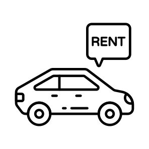Car For Rent, Automobile, Automotive, Vehicle, Transport, icon
