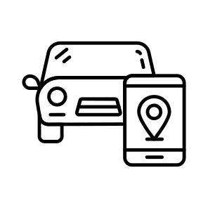 Mobile Car Location, Car Direction, Gps, Navigation, Geolocation icon