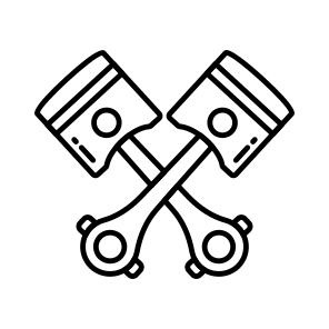 Piston Rods, Connecting Rods, Conrods, Car Part, Car Accessory icon
