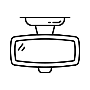 Rearview Mirror, Car Mirror, Reflector, Rear Vision Mirror, Car Accessory icon