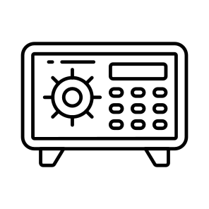 Bank Vault, Safe Box, Closet, Cash Box, Deposit Box icon