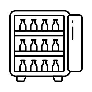 Bar Fridge, Refrigerator, Icebox, Electronic, Home Appliance icon