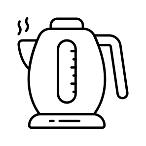 Electric Kettle, Electric Teapot, Kitchenware, Electronic Appliance, Water Boiler, icon
