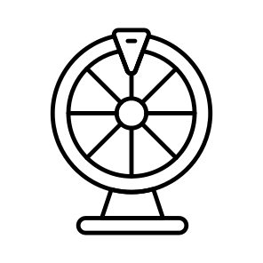 Fortune Wheel, Lucky Wheel, Lottery, Roulette, Gambling Wheel, icon