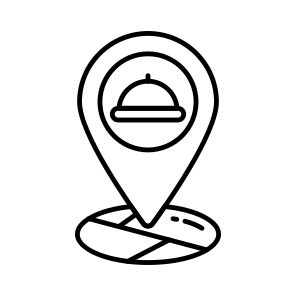 Gps, Food Location, Food Direction, Restaurant Direction, Navigation icon