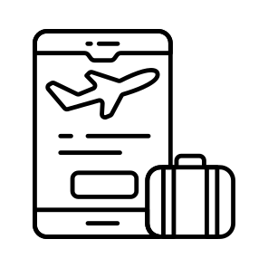 Mobile Flight Booking, Online Booking, Air Travel, Flight Booking App, Online Flight icon