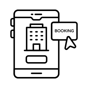 Mobile Hotel Booking, Mobile Motel, Mobile Building, Online Hotel, Mobile Hotel App icon