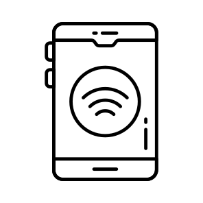 Mobile Wifi, Mobile Internet, Connected Phone, Wireless Network, Broadband Connection icon
