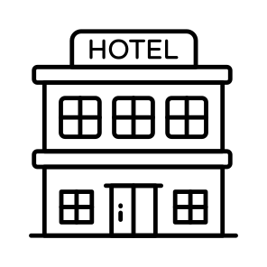 Motel, Architecture, Real Estate, Property, Hotel Building, icon