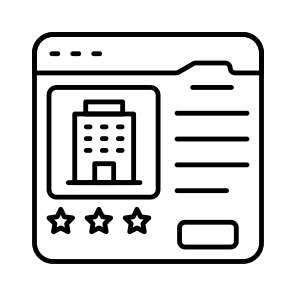 Online Hotel Booking, Online Motel, Online Building, Hotel Website, Hotel App icon