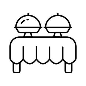 Serving Dish, Serving Food, Platter, Food Tray, Hotel Service icon