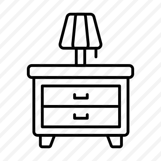 Side Table, Nightstand, Furniture, Drawer Table, Bed Stand,  preview