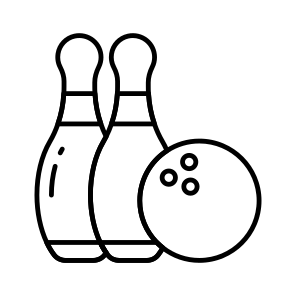 Skittles, Ninepins, Tenpins, Bowling Game, Sports Accessory, icon