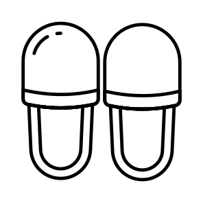 Slippers, Sandal, Footwear, Footgear, Footpiece icon