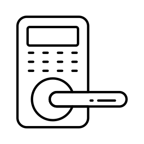 Smart Door Lock, Door Access, Door Knob, Digital Door Lock, Door Handle icon