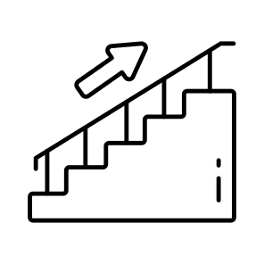 Stairs, Staircase, Stairway, Ladder, Steps icon