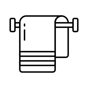 Towel Rack, Napkin, Hygiene, Cleaning Accessory, Toiletry, icon