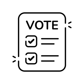 Ballot Paper, Voting Paper, Election, Referendum Paper, Electorate  icon