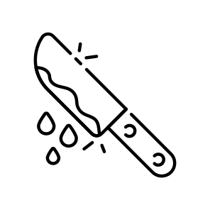 Bloody Knife, Dripping Knife, Murder Tool, Murder Equipment, Weapon  icon