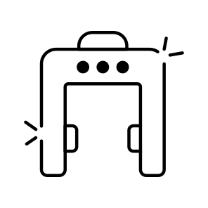 Entrance Scanner, Security Checking Door, Security Checkpoint, Metal Detecting Door, Security Checking Gate icon