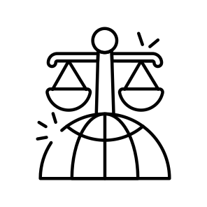 Global Law, Global Justice, Global Equity, Global Fairness, International Justice  icon