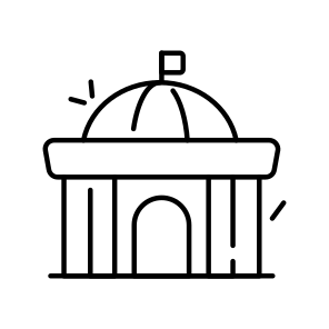 Government Building, Government Architecture, Dome Building, Ministry, City Hall icon
