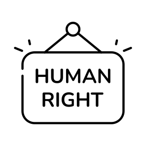 Human Right Board, Roadboard, Hanging Board, Signboard, Information Board,  icon