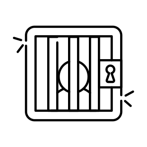 Jail, Jailhouse, Lockup, Penitentiary, Prison House  icon