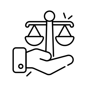 Justice Care, Equity Care, Fairness, Law Care, Justice Service  icon