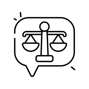 Legal Advice, Legal Message, Legal Chat, Legal Text, Legal Communication,  icon