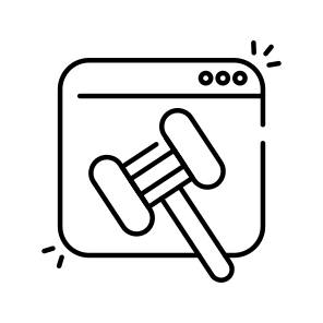 Online Justice, Online Equity, Online Auction, Online Bidding, Auction Website  icon